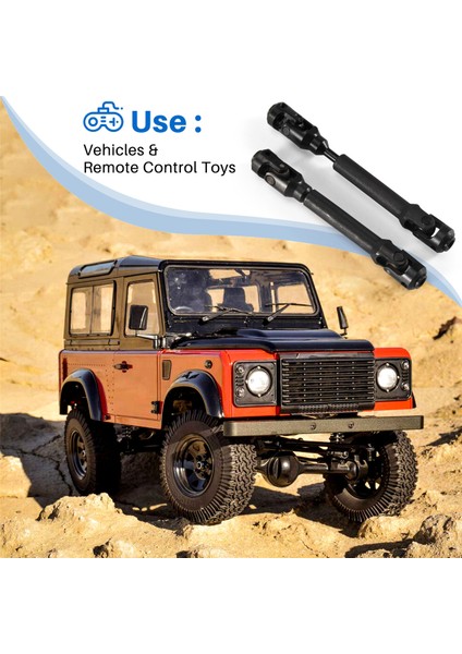 2 Adet Tahrik Mili Cvd IRC00220 Için 12.3 Inç 313MM Dingil Mesafesi Eksenel SCX10 ve SCX10 Iı 1/10 Rc Paletli Araba Yükseltme Parçaları (Yurt Dışından)