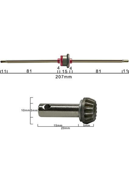 Metal Arka Diferansiyel FY01 FY02 FY03 FY04 FY05 FY06 FY07 FY08 1/12 Rc Araba Yükseltme Parçaları Aksesuarları (Yurt Dışından)
