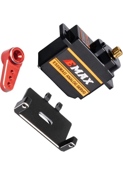 ES08MAII Eksenel SCX24 1/24 Rc Paletli Araba Için Servo Dağı ve Servo Kolu ile Direksiyon Servo Yükseltme Parçaları Aksesuarları,1 (Yurt Dışından)