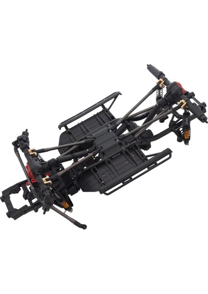 4 Adet Pirinç Ön ve Arka Aks Alt Şok Bağlantı Bağlantı Montajı Eksenel SCX10 Iı 90046 90047 1/10 Rc Paletli Araba Parçaları (Yurt Dışından)