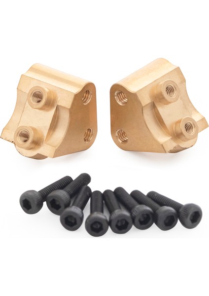 4 Adet Pirinç Ön ve Arka Aks Alt Şok Bağlantı Bağlantı Montajı Eksenel SCX10 Iı 90046 90047 1/10 Rc Paletli Araba Parçaları (Yurt Dışından)