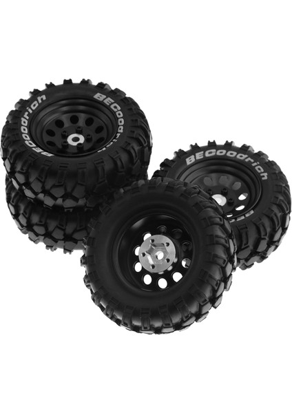 4pcs 93MM Metal 1.9 Inç Beadlock Tekerlek 1/10 Rc Paletli Araba Traxxas Için Set, 10 Delik 12MM Adaptör, Siyah (Yurt Dışından)