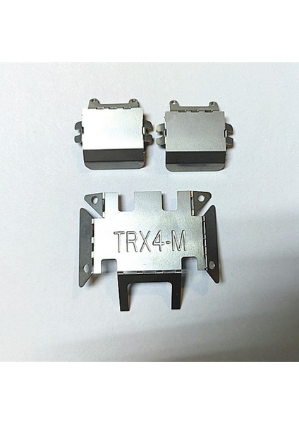 3 Adet Paslanmaz Çelik Şasi Zırh Aks Koruyucu Kızak Plakası TRX4M 1/18 Rc Paletli Araba Yükseltme Parçaları (Yurt Dışından)