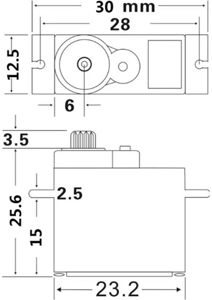 TRX4M Su Geçirmez Metal Dişli Servo 2065 2065T 2065R 2065A TRX4M Latrax 1/18 Rc Araba Yükseltme Parçaları Aksesuarları (Yurt Dışından)