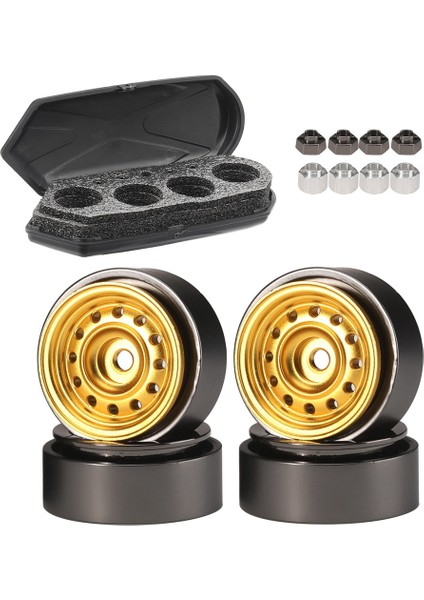4 Adet 91.2g 1.0ın Metal Beadlock Tekerlek Hub Eksenel SCX24 AX24 TRX4M Fms FCX24 1/18 1/24 Rc Paletli Araba Parçaları, 2 (Yurt Dışından)