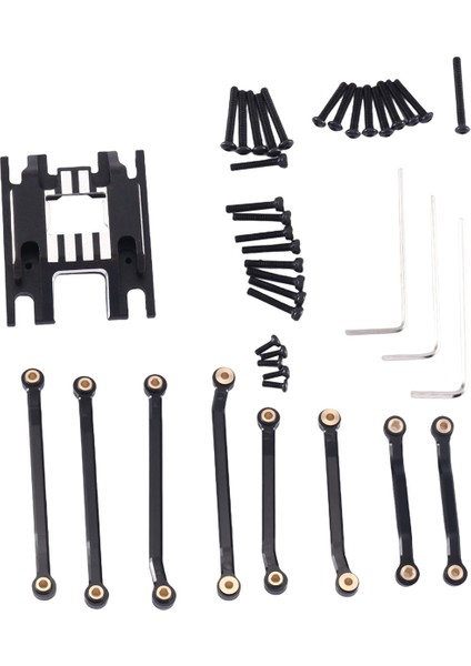 Metal Kızak Plakası ve Yüksek Boşluklu Süspansiyon Bağlantı Seti 9736 9749 TRX4M 1/18 Rc Araba Yükseltme Parçaları Aksesuarları, Siyah (Yurt Dışından) fiyatları
