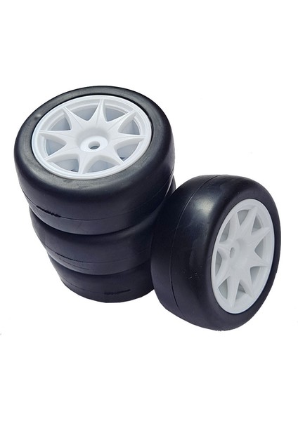 4 Adet 58MM Lastikler 12MM Altıgen Tekerlekler Sünger ile 1/10 1/12 Rc Drift Araba 3 Yarış Sakura M04 M05 (Yurt Dışından)