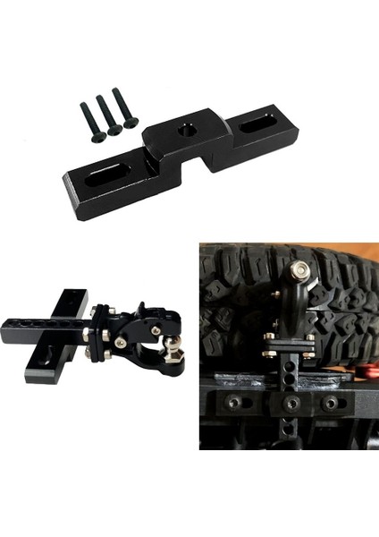 Metal Römork Çekme Kancası Montajı 1/10 YK4102 1/8 YK4082 Yikong Rc Paletli Araba Yükseltme Parçaları Aksesuarları (Yurt Dışından)