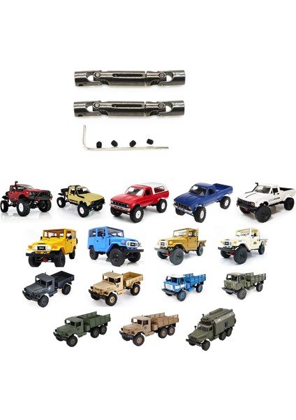 2 Adet Metal Tahrik Mili Cvd D12 C14 C24 B16 B36 B24 Mn D90 MN99S Mn-90 Rc Araba Yükseltme Parçaları Aksesuarları (Yurt Dışından)