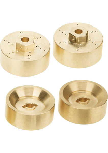 Ön Arka Cvd Tahrik Mili + 6mm Çelik Akslar Pirinç Ağırlıkları Genişletme Tekerlek Göbeği Seti 1/24 Eksenel SCX24 Yükseltme Parçaları (Yurt Dışından)