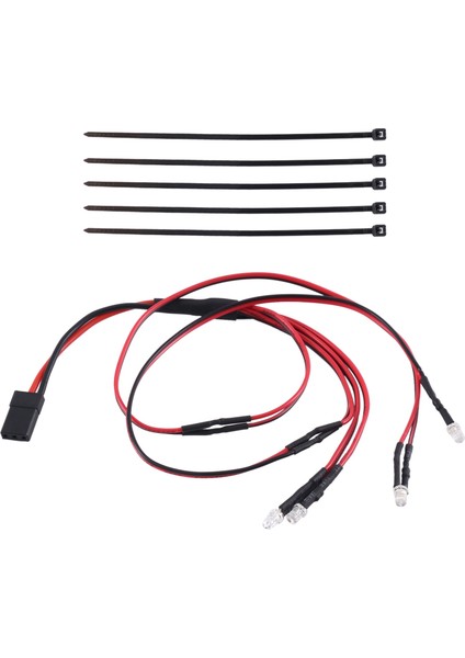 4 LED 3mm Farlar Arka Lambalar TRX4M Yükseltme Parçaları Için LED Işıklar Kiti 1/18 Rc Paletli Araba (Yurt Dışından)