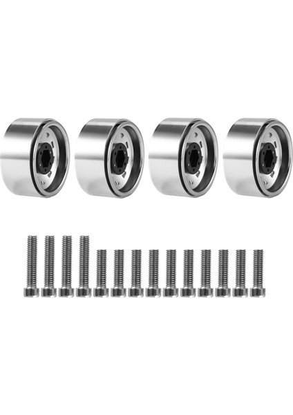 4 Adet Ralli 1.9 Metal Beadlock Tekerlek Göbeği Jant 1/10 Rc Paletli Eksenel SCX10 90046 AXI03007 Trx4 D90,1 (Yurt Dışından) fiyatları