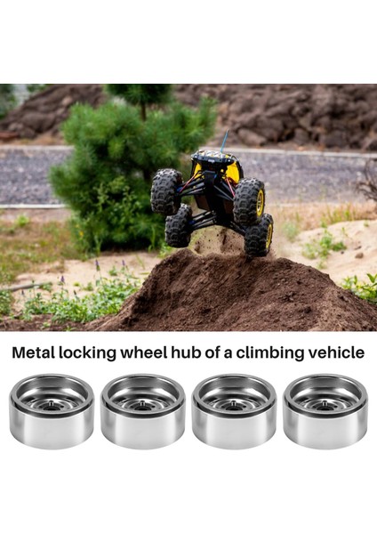 4 Adet Ralli 1.9 Metal Beadlock Tekerlek Göbeği Jant 1/10 Rc Paletli Eksenel SCX10 90046 AXI03007 Trx4 D90,1 (Yurt Dışından) modelleri