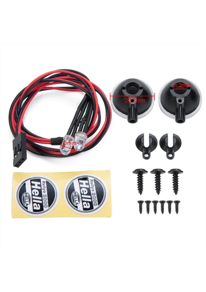 Adet LED Işık Kiti Farlar Spot Eksenel SCX10 Wraith RR10 Trx4 Trx6 1/10 Rc Paletli Araba Yükseltme Parçaları (Yurt Dışından) modelleri