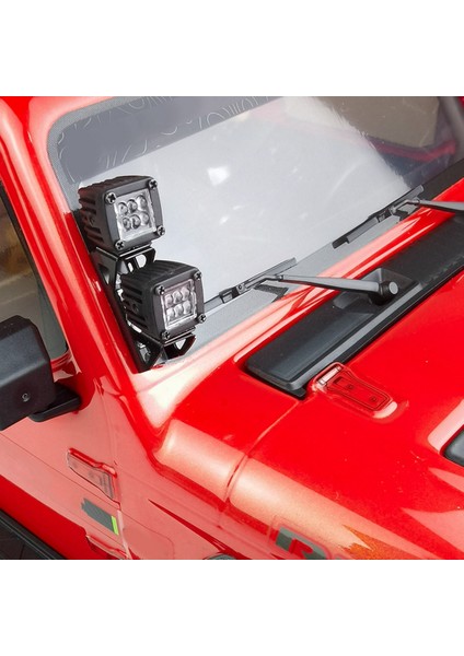 Modifiye Far Spot Araba Üst Işıklar Tampon Işıkları Eksenel SCX10 Trx4 Trx6 1/10 Rc Paletli Araba, C Siyah (Yurt Dışından)
