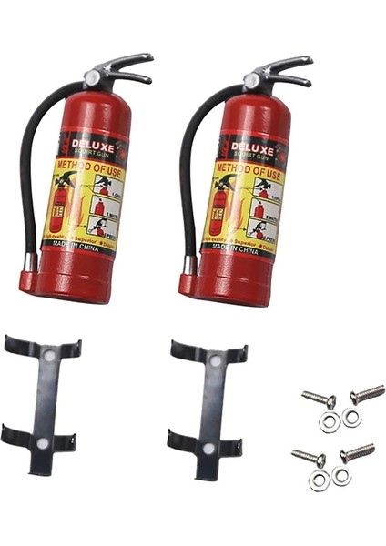 2 Adet Simülasyon Mini 1/10 Rc Paletli Araba Eksenel SCX10 Trx4 D90 Dekorasyon Parçaları, Kırmızı (Yurt Dışından)