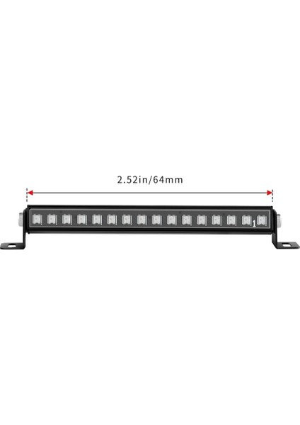 Metal 16 LED 8 Modları Tavan Işık Çubuğu Tavan Lambası TRX4M Trx4-M 1/18 Rc Paletli Araba Yükseltme Parçaları (Yurt Dışından)