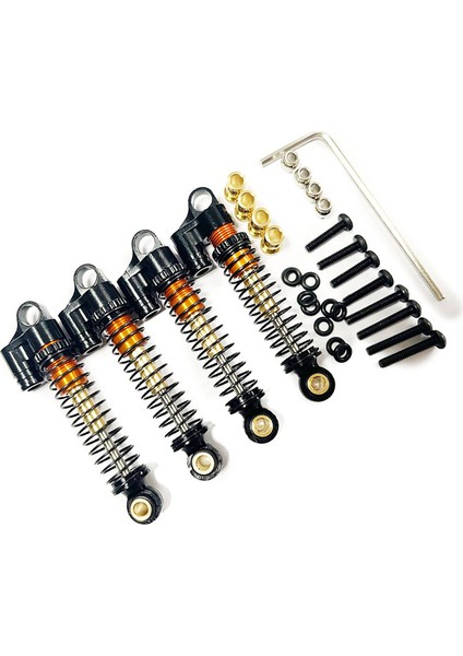 Fms FCX24 Metal 43MM Şok Yağsız Basınç 1/24 Rc Paletli Araba Yükseltme Parçaları Aksesuarları, Siyah (Yurt Dışından) indirimleri