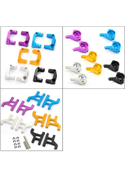 Metal Ön Direksiyon Kupası C Hub Taşıyıcı Süspansiyon Kolu Seti 1/10 Rc Paletli Araba CC01 Cc-01 Yükseltme Parçaları, 2 (Yurt Dışından) fiyatları