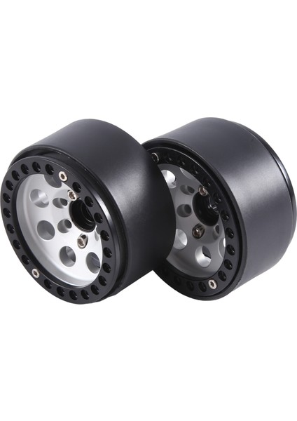 4 Adet 1.9 Metal Beadlock 8 Yuvarlak Delikli Tekerlek Göbeği Jant 1/10 Rc Paletli Eksenel SCX10 90046 AXI03007 Trx4 Redcat D90, Gümüş (Yurt Dışından)