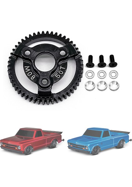 Slash 2WD Vxl Bandit Stampede Drag Slash Yükseltme Parçaları Için Sertleştirilmiş Çelik 0.8m 32P Düz Dişli, 50T (Yurt Dışından)