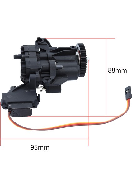 1/10 Rc Paletli Trx4 Trx6 Yükseltme Parçaları Için Dahili Dişliler ve Servo ile 2 Hızlı Şanzıman Şanzıman (Yurt Dışından) fiyatları