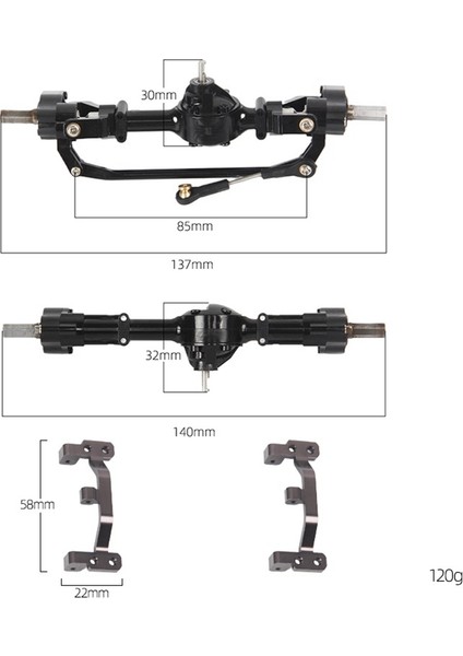 Ön ve Arka Portal Aks Metal Bağlantı Çubuğu Sabitleme Kaidesi Için Mn D90 Mn-90 MN98 MN99S MN45 1/12 Rc Araba Yükseltme Parçaları (Yurt Dışından)