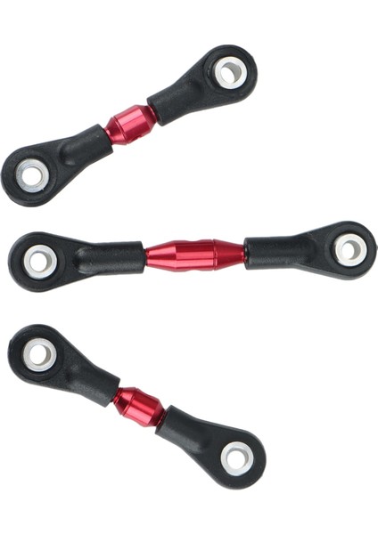 3 Adet Metal Direksiyon Çubuğu Bağlantı Çubuğu Rot Tt-01 TT01 1/10 Rc Araba Yükseltme Parçaları Aksesuarları, Kırmızı (Yurt Dışından) indirimleri