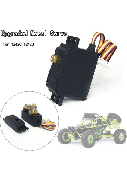 5 Telli Metal Dişli Servo 12428 12423 12427 1/12 Rc Araba Yükseltme Parçaları Aksesuarları (Yurt Dışından)