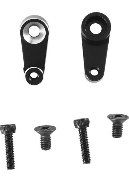 2 Adet Metal 25T Servo Kol Servo Korna 9740 TRX4M 1/18 Rc Paletli Araba Yükseltme Parçaları Aksesuarları, Siyah (Yurt Dışından)