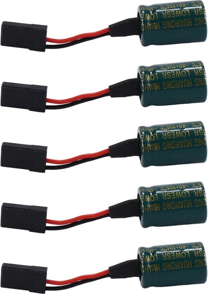 5 Adet 3300 Uf 16 V Gerilim Koruyucu A3 Uçuş Kontrol Alıcısı Kondansatör Koruyucu Fişli Rc Drones Için Futaba (Yurt Dışından)