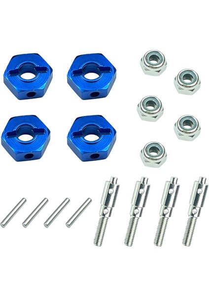 -P06 5mm 12MM Metal Birleştirici Tekerlek Hub Hex Adaptörü Ldrc -P06 P06 Unimog 1/12 Rc Kamyon Araba Yükseltme Parçaları (Yurt Dışından)