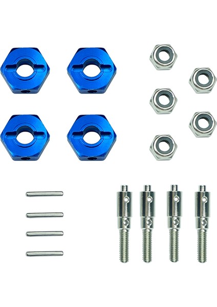 -P06 5mm 12MM Metal Birleştirici Tekerlek Hub Hex Adaptörü Ldrc -P06 P06 Unimog 1/12 Rc Kamyon Araba Yükseltme Parçaları (Yurt Dışından)