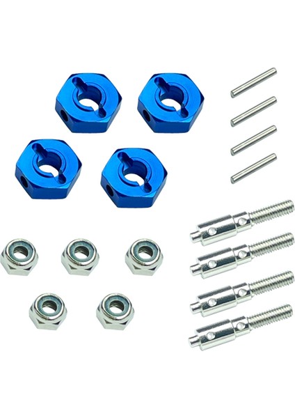-P06 5mm 12MM Metal Birleştirici Tekerlek Hub Hex Adaptörü Ldrc -P06 P06 Unimog 1/12 Rc Kamyon Araba Yükseltme Parçaları (Yurt Dışından)