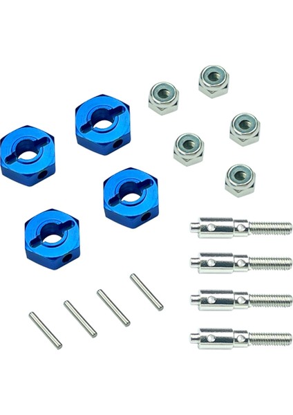 -P06 5mm 12MM Metal Birleştirici Tekerlek Hub Hex Adaptörü Ldrc -P06 P06 Unimog 1/12 Rc Kamyon Araba Yükseltme Parçaları (Yurt Dışından)