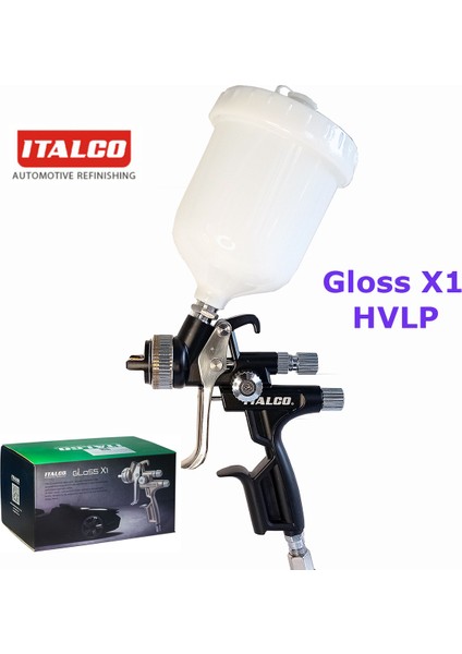 Gloss X1 Hvlp 1.3mm Üst Depo Boya Tabancası