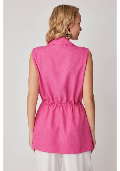 Beli Bağlamalı Gold Düğme Detaylı Yelek indirimleri