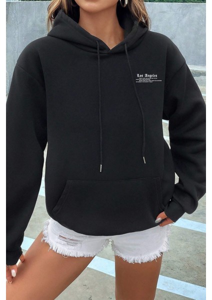 Los Angles Baskılı Sweatshirt