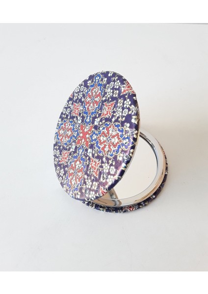 Şık Desenli, Taşlı, Çift Taraflı,yuvarlak Ince 7 cm Cep, Çanta, Makyaj Aynası fiyatları
