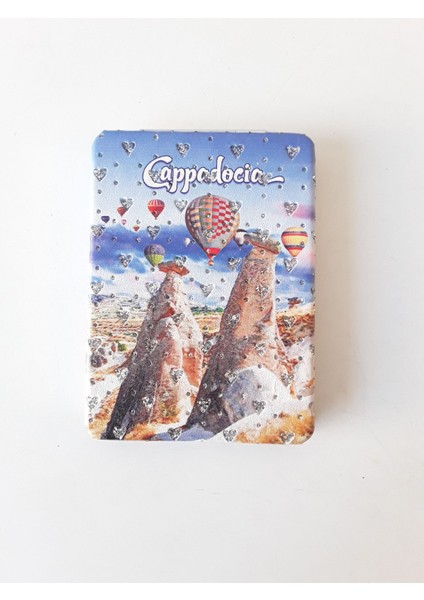 Şık Desenli, Taşlı, Çift Taraflı,dikdörtgen İNCE(6,50X8,50 Cm) Cep, Çanta, Makyaj Aynası