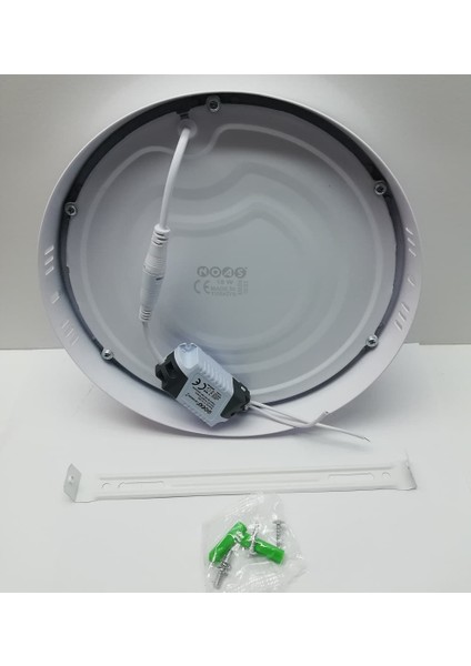 Noas 18W 6500K Beyaz Işık Yuvarlak Sıva Üstü LED Panel YL14