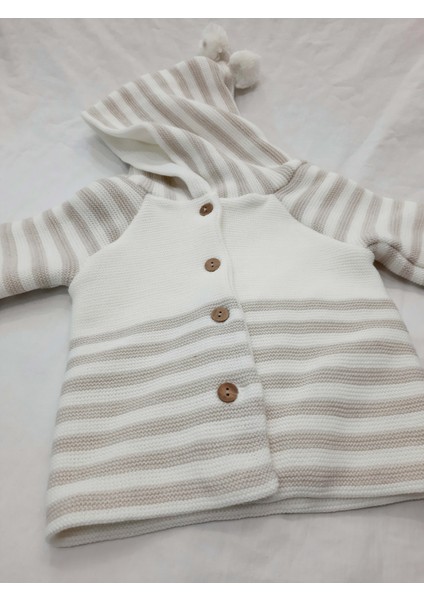 Berkaysun Tekstilden Bebekler Için Triko Kapüşonlu Çift Katlı Hırka fiyatları