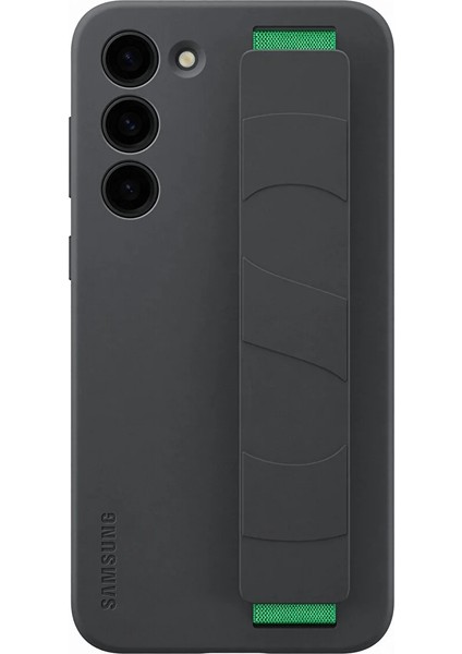 Galaxy S23 Plus Ince Kordonlu Silikon Kılıf - Siyah
