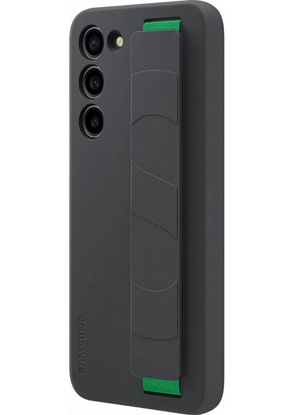 Galaxy S23 Plus Ince Kordonlu Silikon Kılıf - Siyah