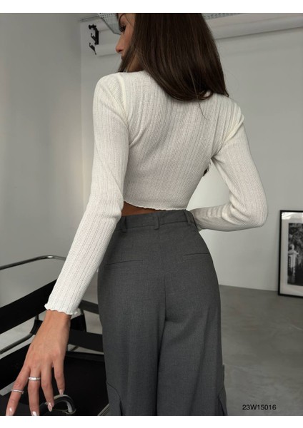 Kadın Büzgülü Cutout Bluz modelleri