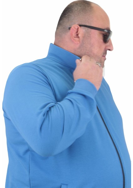 Mocgrande Büyük Beden Basic Mevsimlik Fermuarlı Sweatshirt 22750 Saks fiyatları