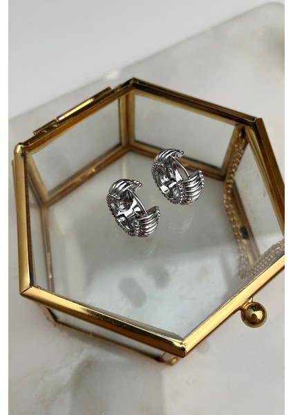 Tırtıklı Yuvarlak Halka Küpe(Iç Çapı 1cm) modelleri