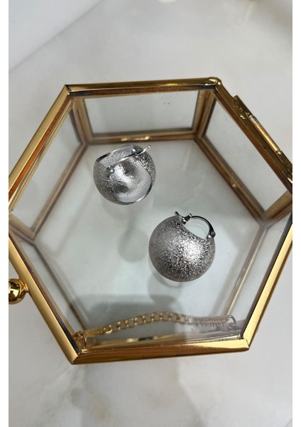 Tırtıklı Bombeli Halka Küpe 2,5 cm fiyatları
