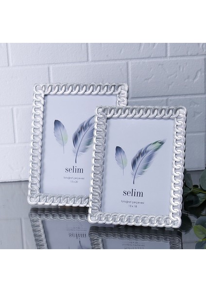 13X18 Ring Çerçeve Gümüş