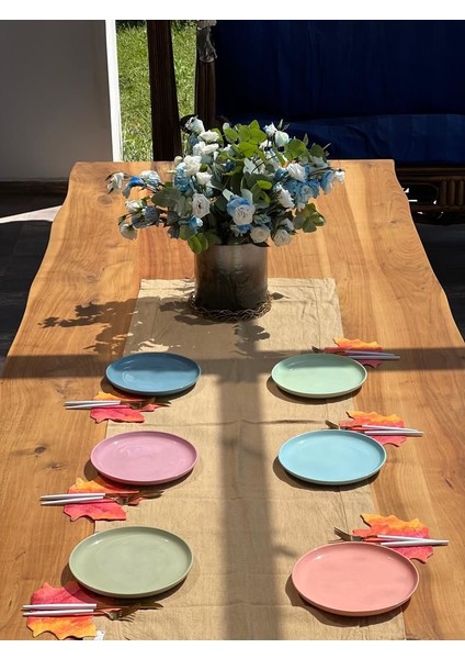 Soft Karışık Renkli 6 Adet 21CM Pasta Servis Tabağı fiyatları